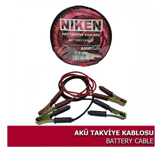 AKÜ TAKVİYE KABLOSU 1200 AMP. 2,3 MT. 50MM, NIKEN 046 002 05 01