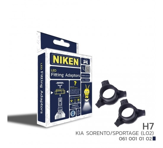 LED FAR MONTAJ ADAPTÖRÜ H7 KIA SORENTO/SPORTAGE, NIKEN 061 001 01 02