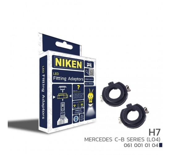 LED FAR MONTAJ ADAPTÖRÜ H7 MERCEDES C-B SERISI, NIKEN 061 001 01 04