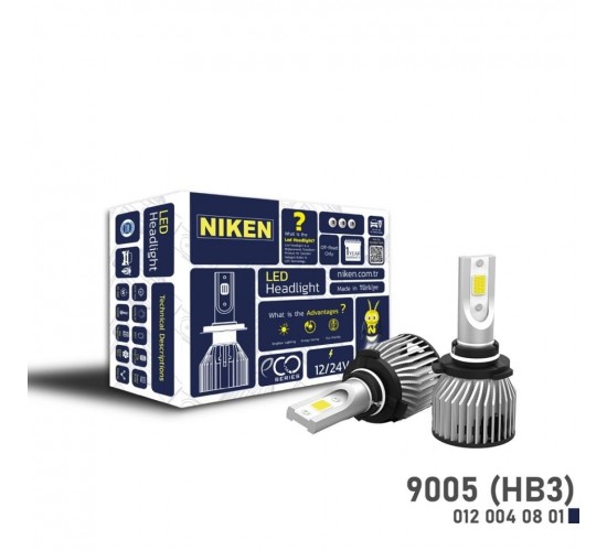 LED XENON ECO SERISI  9005 (HB3), NIKEN 012 004 08 01