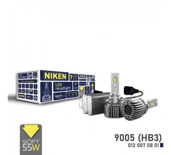 LED XENON NOVA SOFT SERISI 9005 (HB3) (55W), NIKEN 012 007 08 01