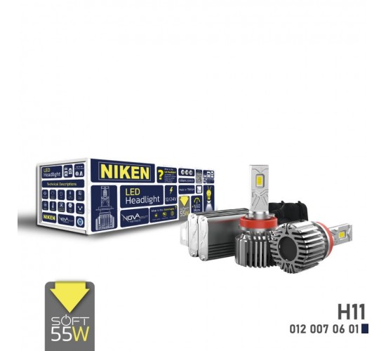 LED XENON NOVA SOFT SERISI H11 (55W), NIKEN 012 007 06 01