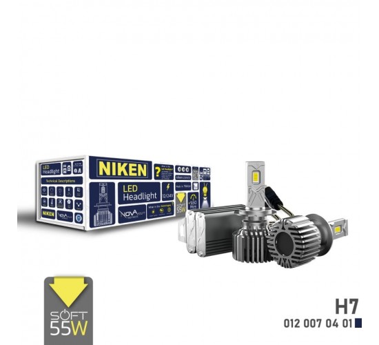 LED XENON NOVA SOFT SERISI H7 (55W), NIKEN 012 007 04 01