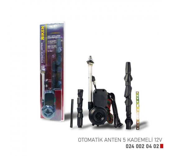 OTOMATİK ANTEN 5 KADEMELİ 12V, NIKEN 024 002 04 02