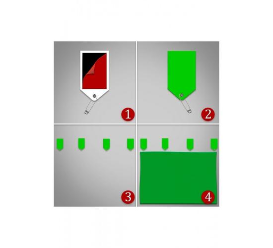 1.5x1 mt Greenbox Yeşil Fon Perde