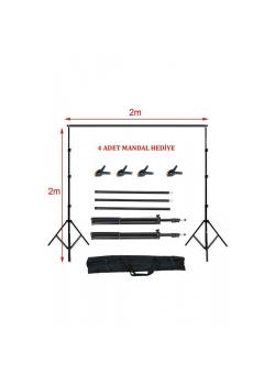 2x2 Metre Fon Standı Background Stand 4 Mandal