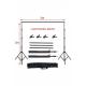 2x2 Metre Fon Standı Background Stand 4 Mandal, 2x2mbackgroundstand
