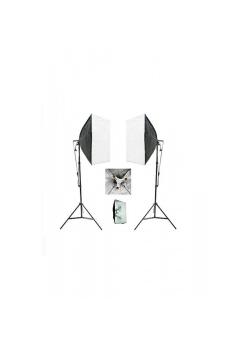 3 Duylu Softbox + 2 M Işık Ayağı Lambasız (2 Adet)