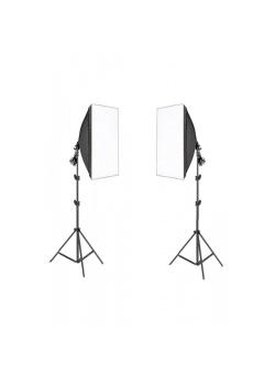 5 Duylu Softbox (2 Adet) + 2 M Işık Ayağı +10 Adet 20 Wat Led Lamba (toplam 18 000 Lümen) 5 Duylu Softbox (2 Adet) + 2 M Işık Ayağı +10 Adet 20 Wat Led Lamba (toplam 18 000 Lümen)