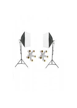 5 Duylu Softbox (2 Adet) + 2 M Işık Ayağı Lambasız