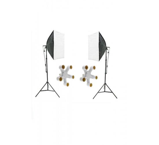 5 Duylu Softbox (2 Adet) + 2 M Işık Ayağı Lambasız