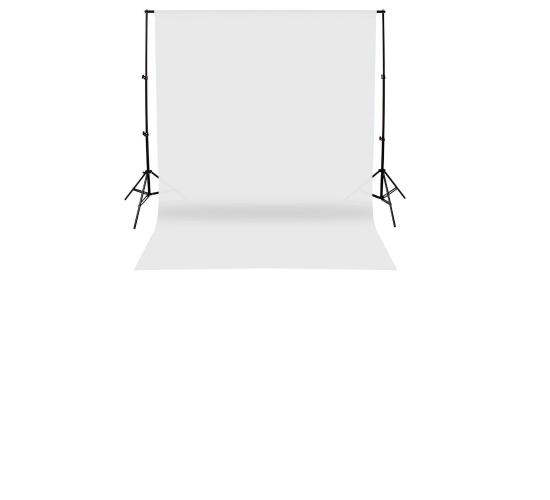 white Screen beyaz  Fon Perde ( 2x3m) + fon standı