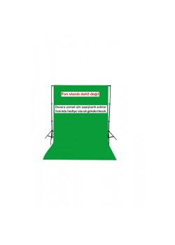 Chromakey- Green Screen Greenbox Yeşil Fon Perde(2 X2)