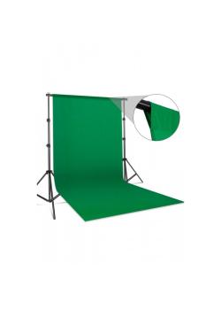 Chromakey - Green Screen - Greenbox Yeşil Fon Perde (2x2 M) + Fon Standı