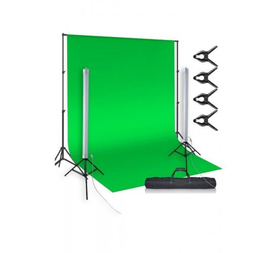 Chromakey Green Screen Greenbox Yeşil Fon Perde Çekim Seti