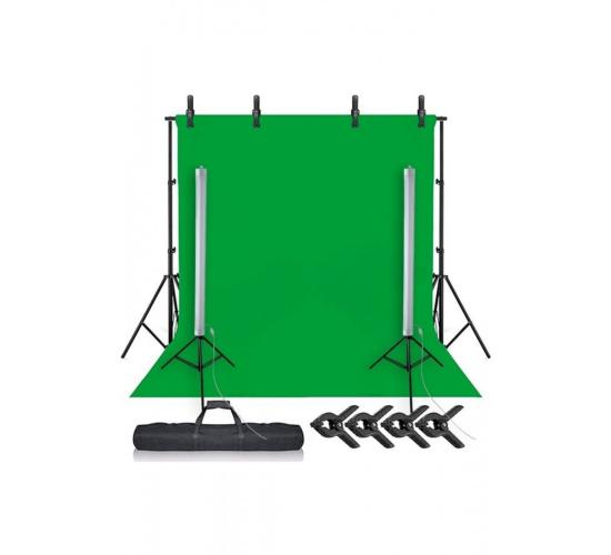 Chromakey Green Screen Greenbox Yeşil Fon Perde Çekim Seti