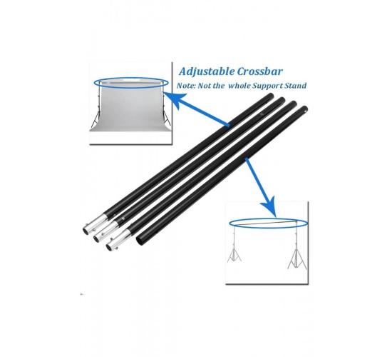 Crossbar Ayarlanabilir Fon Standı Çubukları 3 Metre
