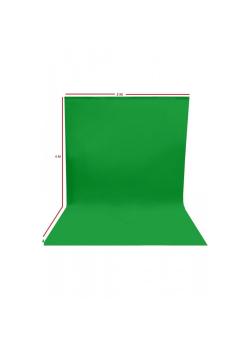 Green Screen Yeşil Fon Perde Chromakey Greenbox (2x4m)+4 Adet Mandal