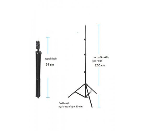 Işık Ayağı Light Stand 260 Cm 2,6 mt.