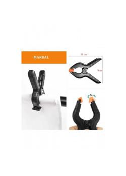 Mandal-clamp - Fon Perde Tutucu ( 4 Adet ) Mandal-clamp - Fon Perde Tutucu ( 4 Adet )