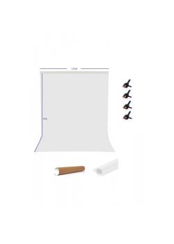 Pvc White Screen Beyaz Fon Perde 1.5x2 m Fotoğraf ve Ürün Çekimleri Için +4 Adet Fon Mandalı Pvc White Screen Beyaz Fon Perde 1.5x2 m Fotoğraf ve Ürün Çekimleri Için +4 Adet Fon Mandalı