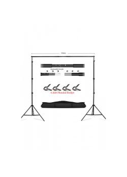 Taşınabilir 2,5x3 Metre Fon Standı