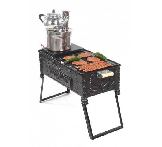 C-16 Cemre Tavalı Ayaklı Mangal 33*70 cm, 8698779829889