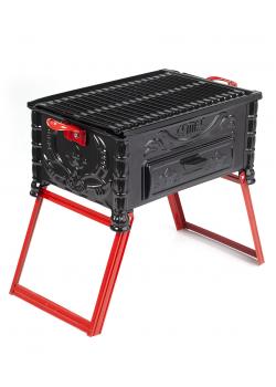 C-60 Cemre Köfteci Ayaklı Yağdanlıklı Mangal 33*43 cm