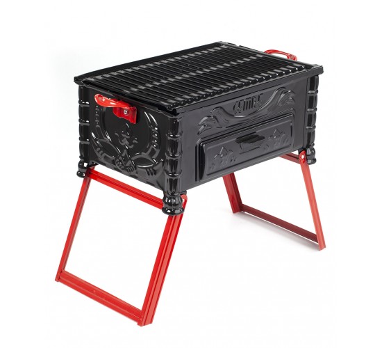 C-60 Cemre Köfteci Ayaklı Yağdanlıklı Mangal 33*43 cm, 8698779829940