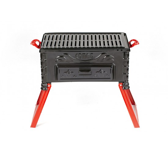C-60 Cemre Köfteci Ayaklı Yağdanlıklı Mangal 33*43 cm, 8698779829940