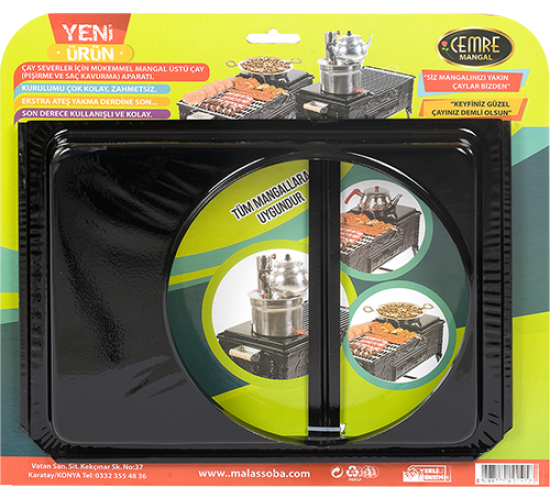 Cemre Mangal Üzeri Semaver ve Saç Kavurma Aparatı, 8698779829445