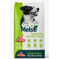 Melse Kuzu Etli ve Pirinçli Yetişkin Köpek Maması 18 Protein 10 Yağ  15 KG 