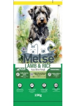 Melse Kuzu Etli ve Pirinçli Yetişkin Köpek Maması 22 12 Yag protein 15 KG 