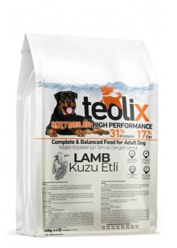 Teolix Kuzu Etli Yetişkin Köpek Maması 31 Protein 17 Yağ 15 Kg 