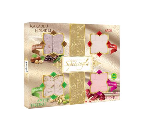 Erdem Sepetçioğlu Antep Fıstıklı Tarçınlı Kakaolu Fındıklı Çekme Helva 400 gr, 8698990291892