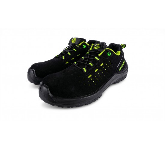 Kaan zevorx süet s1 iş ayakkabısı yeşil desenli 43 numara