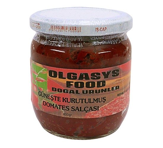 Olgasysfood güneşte kurutulmuş domates salçası 400 gr, 8684483772023