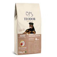 Teodor adult special yetişkin köpek maması kuzulu pirinçli rottweiller 15 kg