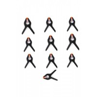 Fon Tutucu Mandal Perde Tutucu Mandal Clamp Kıskaç (10 adet)