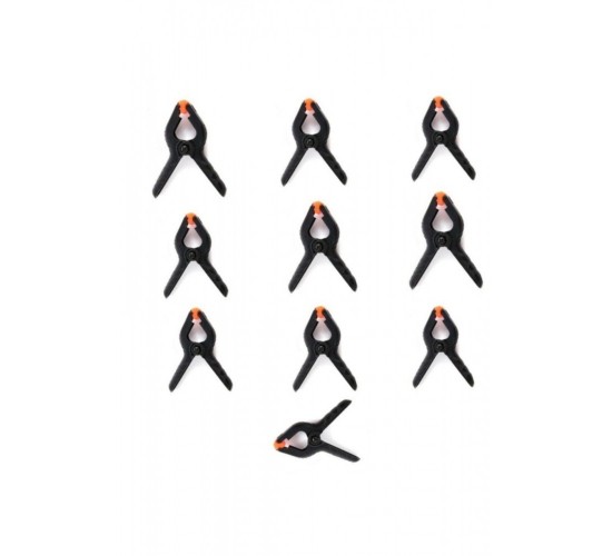 Fon Tutucu Mandal Perde Tutucu Mandal Clamp Kıskaç (10 adet), GGT8451238745