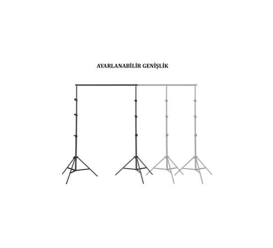 2,5x3 Metre Taşınabilir Fon Standı, 2.5x3Mfs