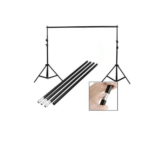 2x2 metre Fon Çekim Standı Ürün Ve Video Çekim Için Fon Perde Standı, 2x2mfodox