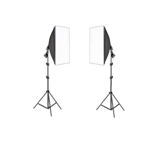 3 Duylu Softbox + 2 M Işık Ayağı Lambasız (2 Adet), 3duysoftbox