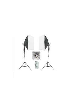 3 Duylu Softbox + 2 M Işık Ayağı Lambasız (2 Adet)