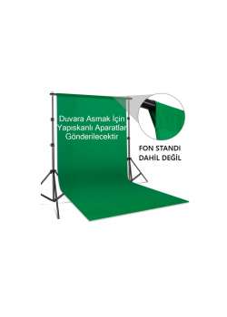 Chromakey Green Screen Greenbox Yeşil Fon 150x200 Cm Fotoğraf Stüdyosu Youtube Tiktok Için Arkaplan