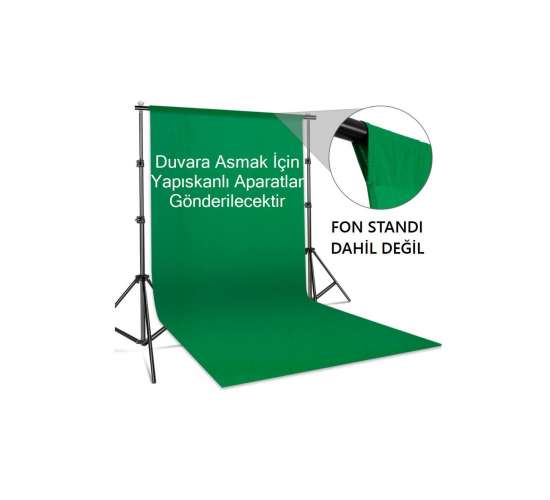 Chromakey Green Screen Greenbox Yeşil Fon 300x400 Cm Fotoğraf Stüdyosu Youtube Tiktok Için Arkaplan, TYBR65J6NNSSJWE394