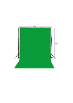 Chromakey-green Screen- Greenbox Yeşil Fon Perde(2x3 M) + Fon Standı