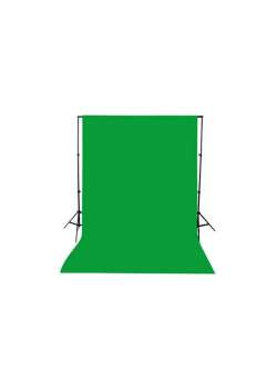 Chromakey-green Screen- Greenbox Yeşil Fon Perde(3x6 M) + Fon Standı 3x6yesılf