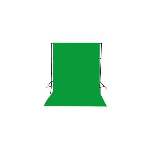 Chromakey-green Screen Greenbox Yeşil Fon Perde1.5x3 M + Fon Standı, 0789277172299