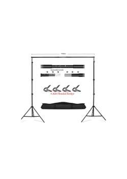 Fon Standı 2,5x3 Metre Taşınabilir +4 Mandal